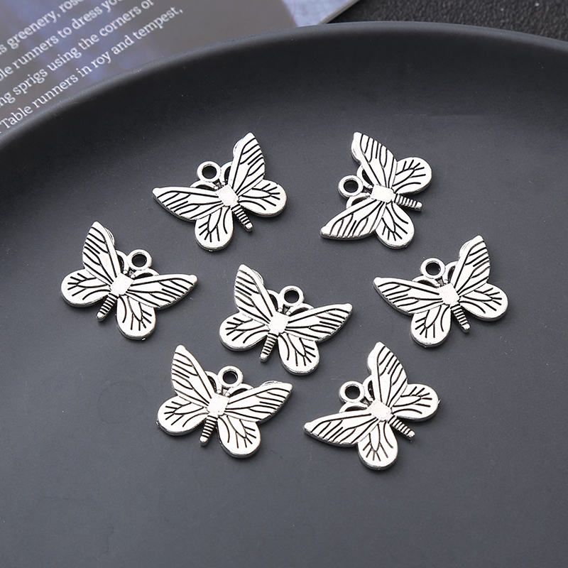 BSA002 Alloy Pendant Butterfly Pattern Accessories DIY Jewelry ...